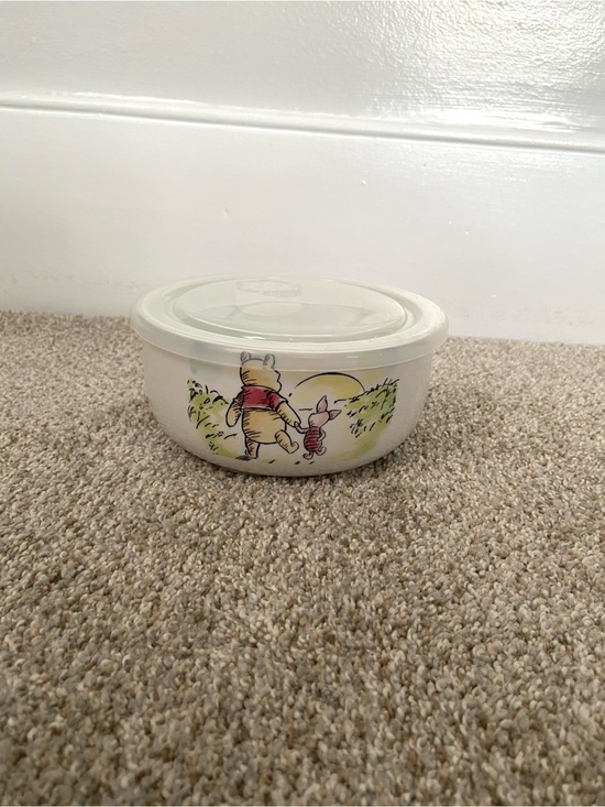 Disney Other - Disney Winnie the Pooh Ceramic Storage Bowl Container W/ Pressure Lid